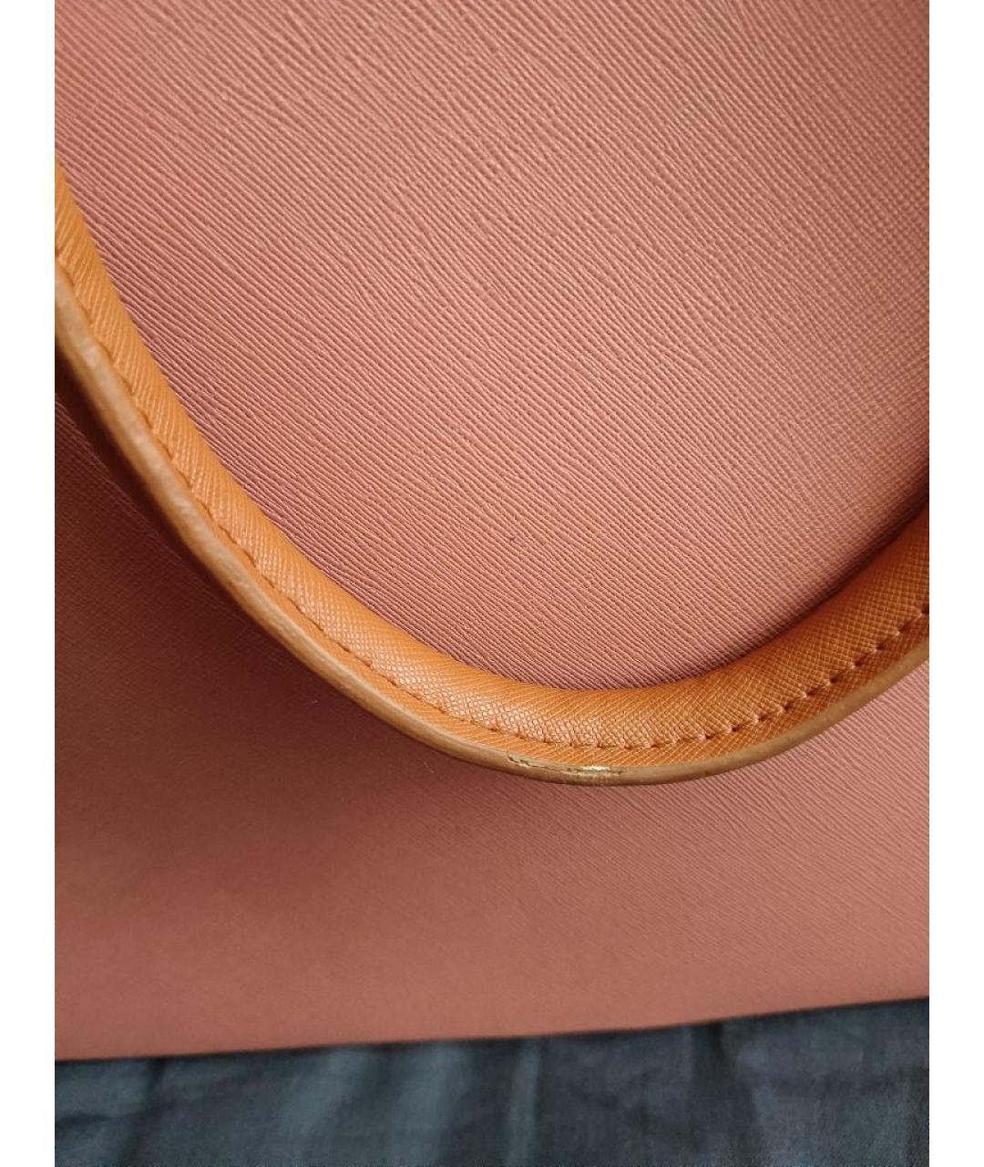 TRUSSARDI JEANS Коралловая сумка через плечо из искусственной кожи, фото 5