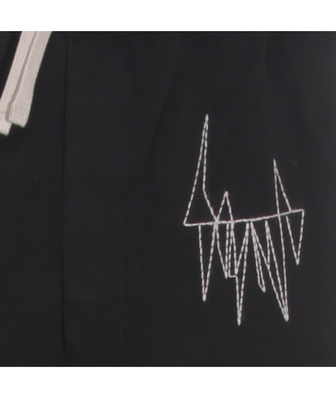 MONCLER Черные хлопковые повседневные брюки, фото 3