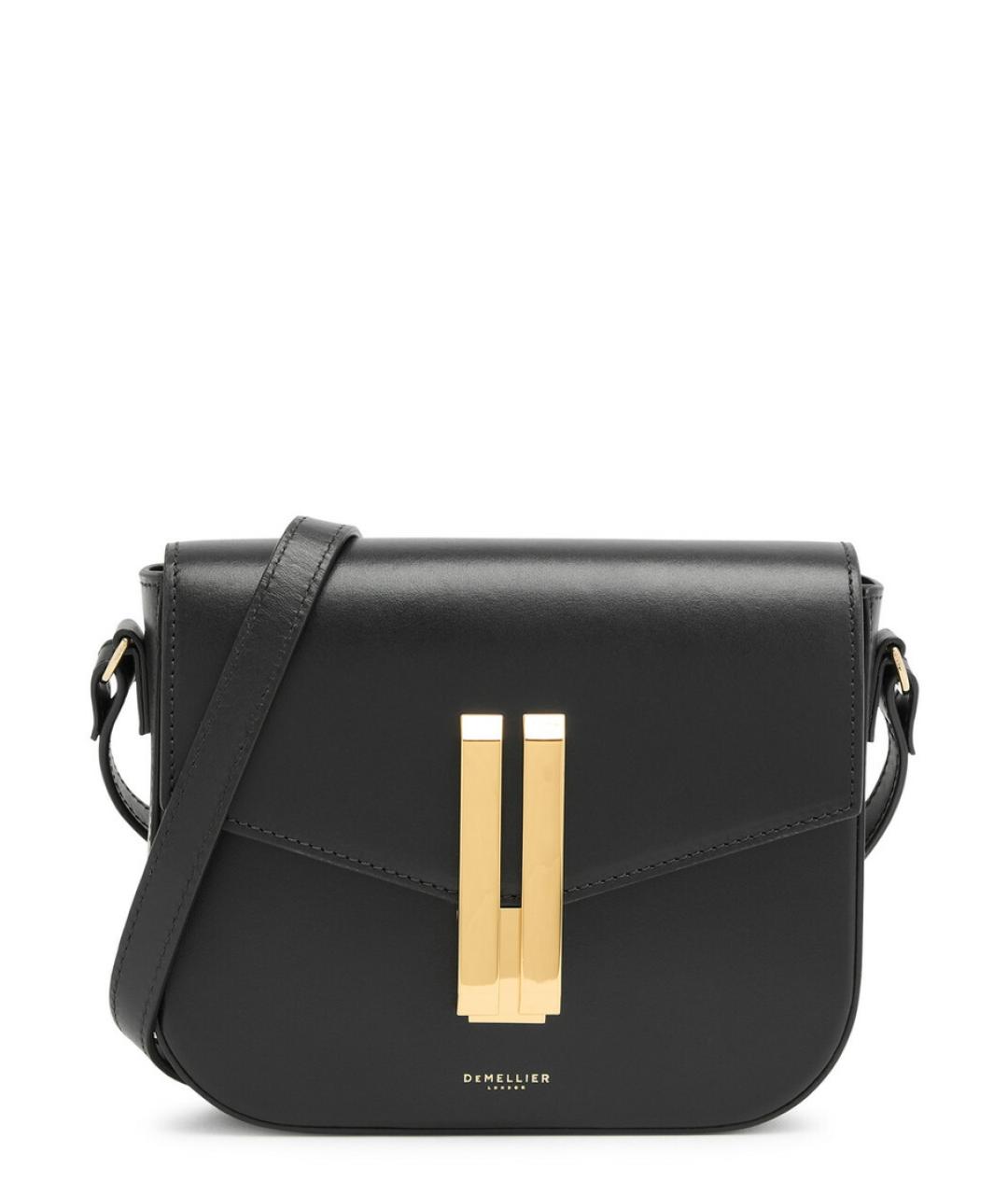 DEMELLIER Черная кожаная сумка через плечо, фото 4