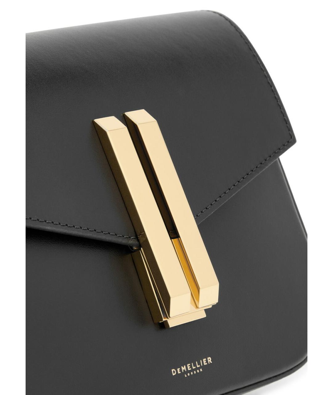 DEMELLIER Черная кожаная сумка через плечо, фото 5
