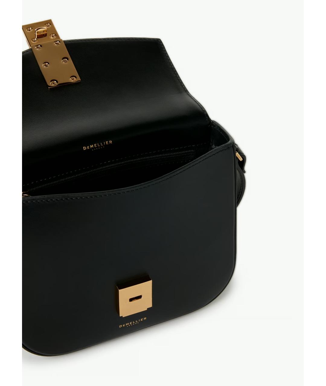DEMELLIER Черная кожаная сумка через плечо, фото 3