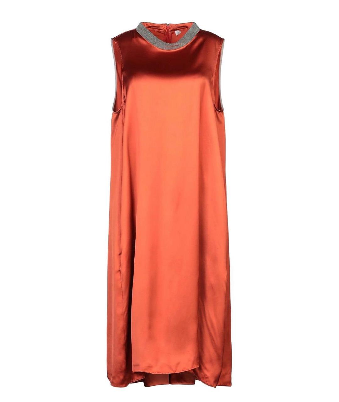 FABIANA FILIPPI Коричневое вискозное вечернее платье, фото 1