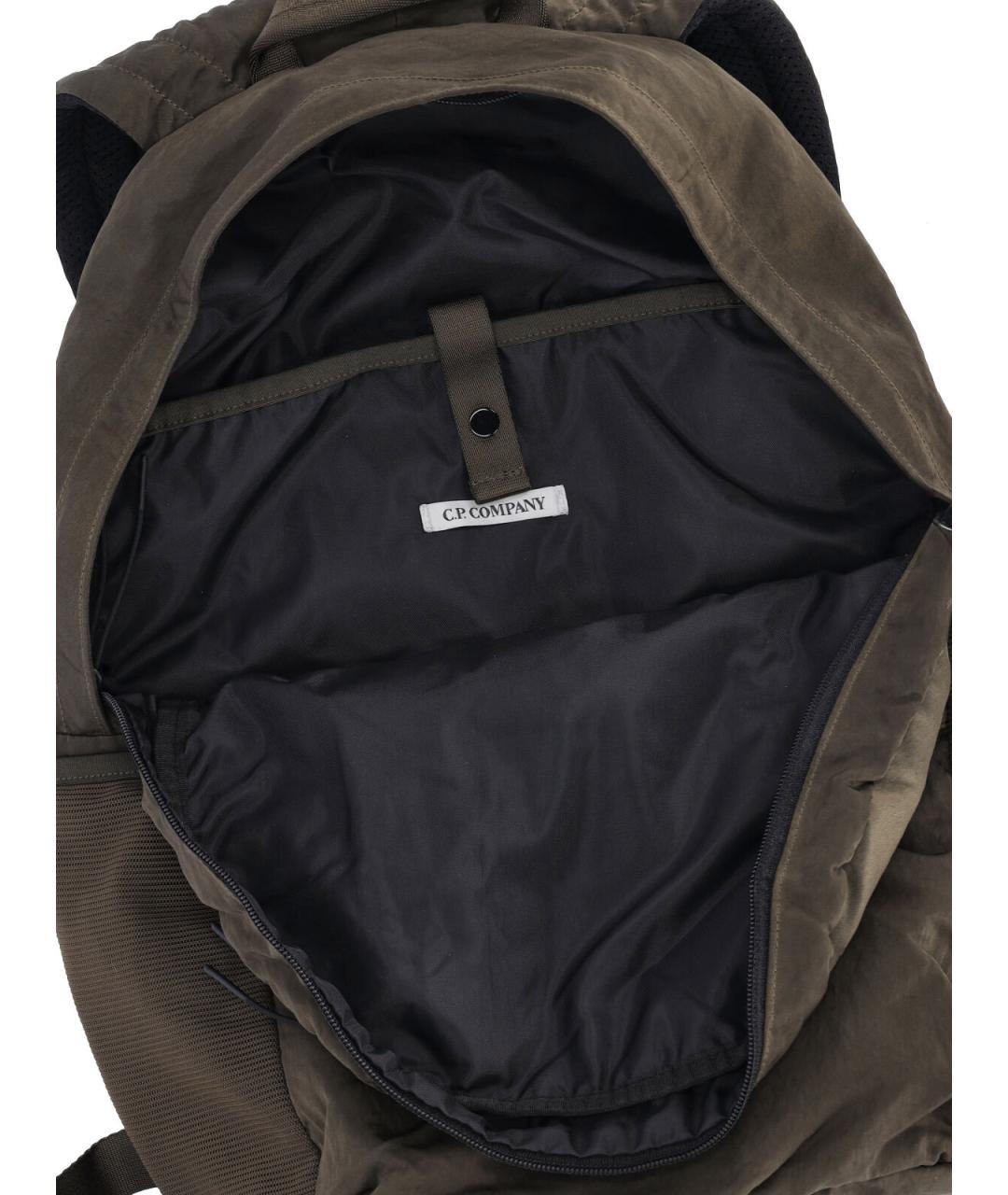 CP COMPANY Хаки тканевый рюкзак, фото 4