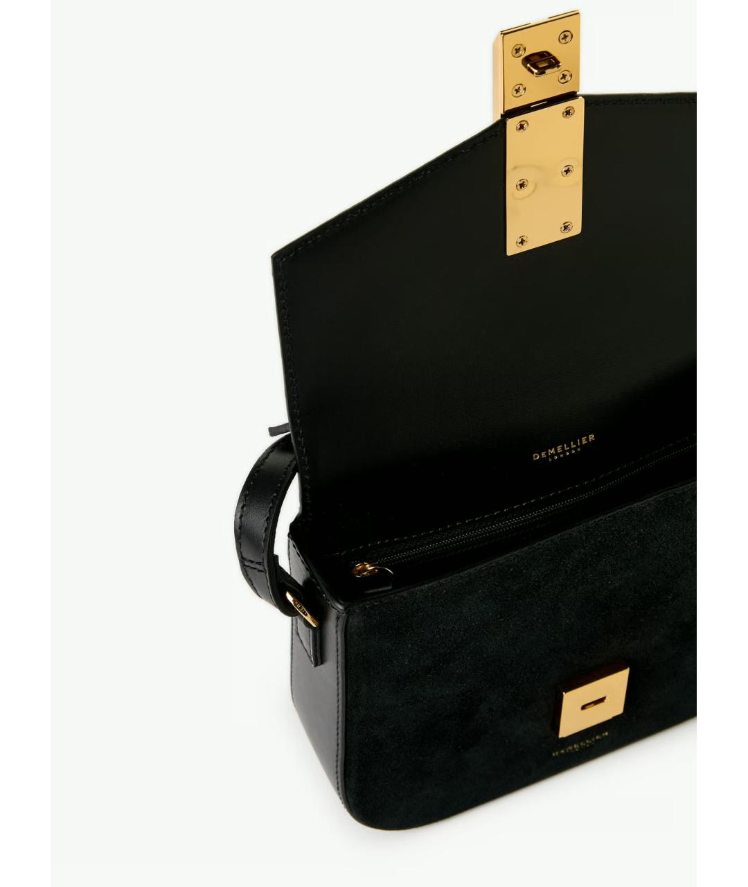 DEMELLIER Черная замшевая сумка через плечо, фото 3