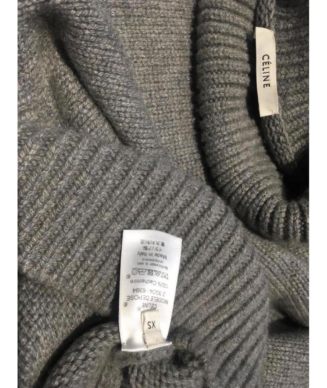 CELINE Антрацитовый кашемировый джемпер / свитер, фото 5