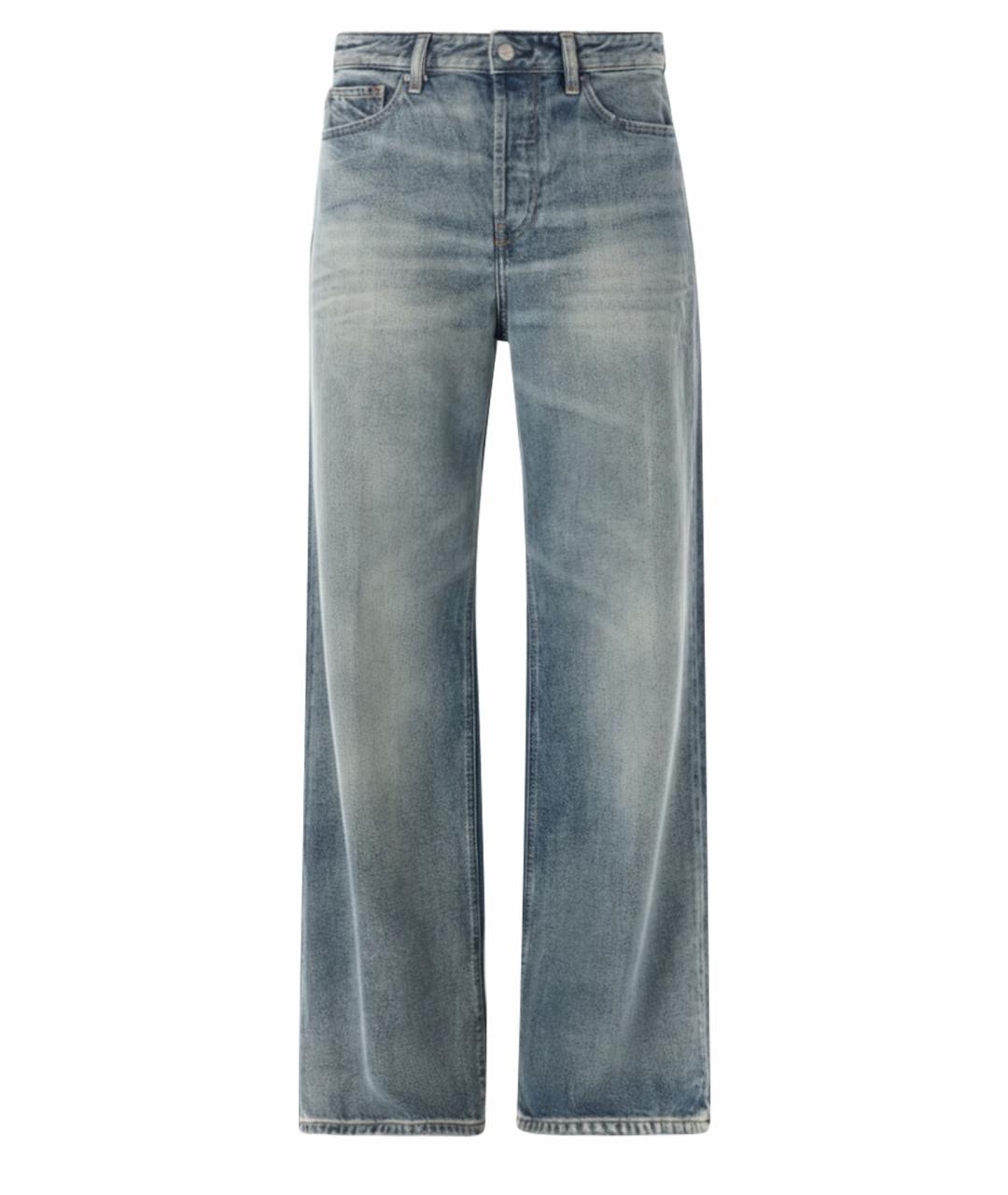 DIESEL Синие хлопковые прямые джинсы, фото 1