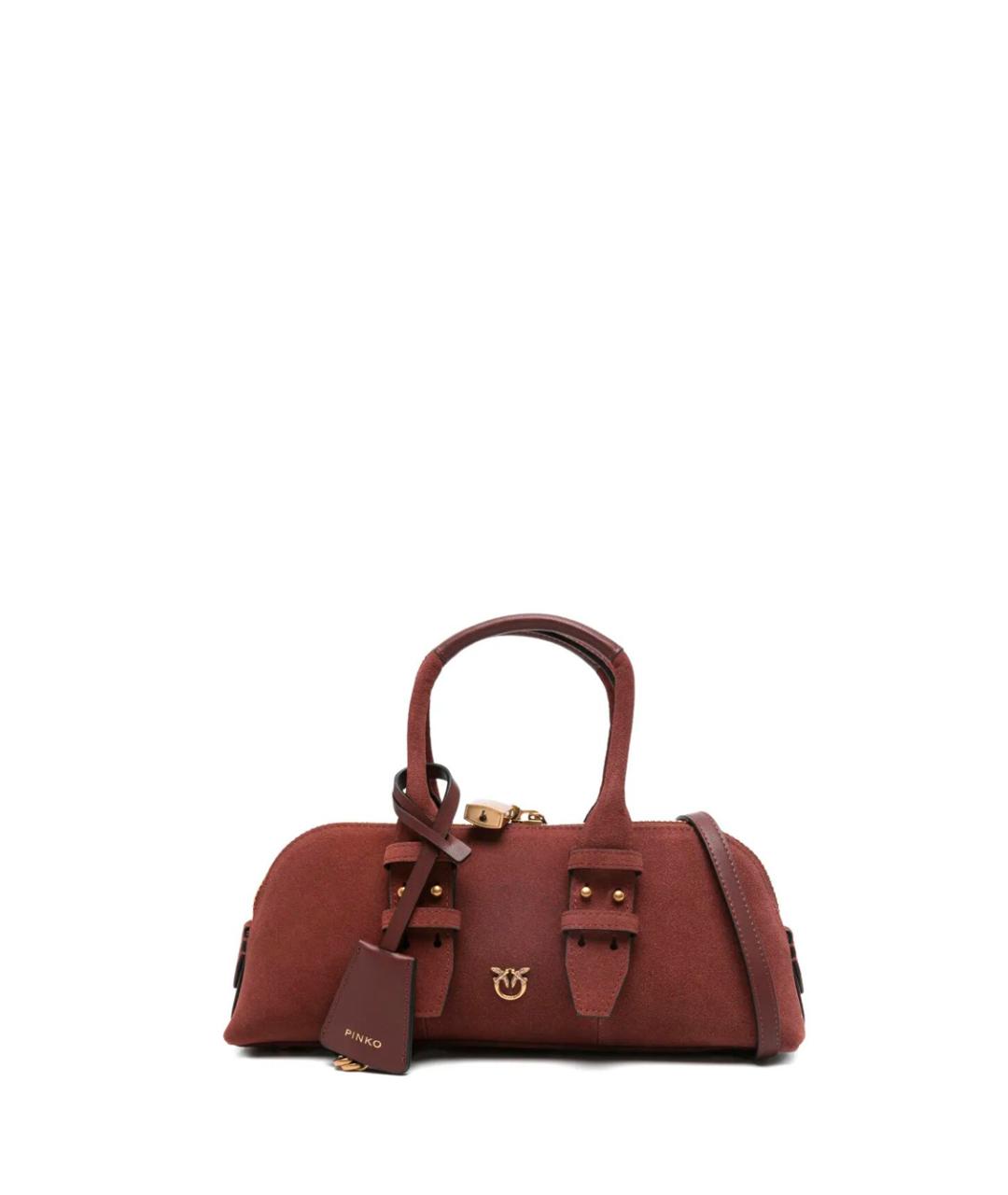 PINKO Красная кожаная сумка тоут, фото 1