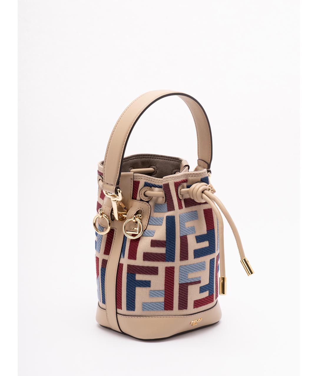 FENDI Мульти жаккардовая сумка тоут, фото 3