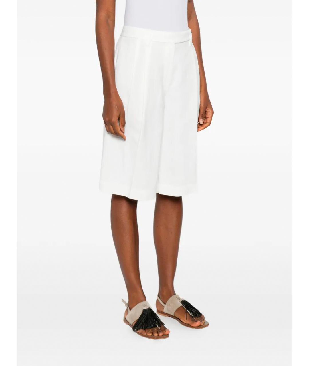 BRUNELLO CUCINELLI Белые вискозные шорты, фото 5
