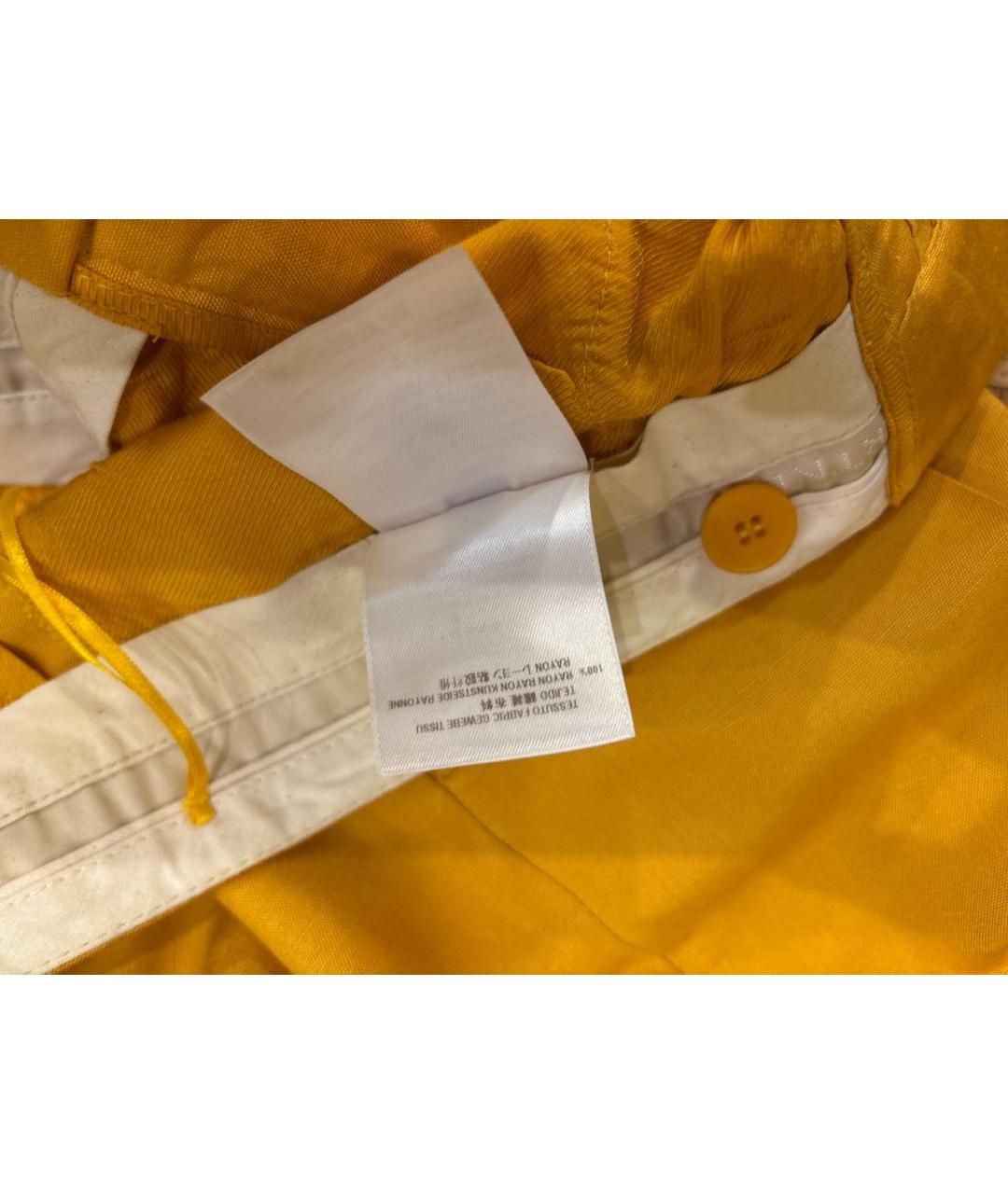 STELLA MCCARTNEY Желтые полиэстеровые бриджи, фото 6