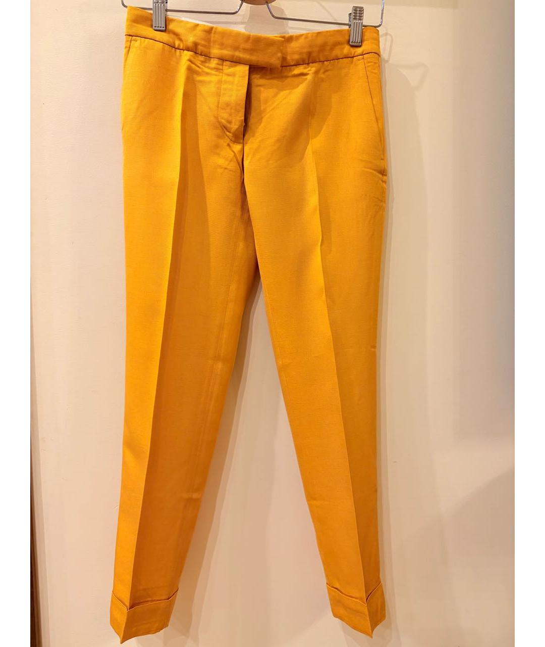 STELLA MCCARTNEY Желтые полиэстеровые бриджи, фото 1