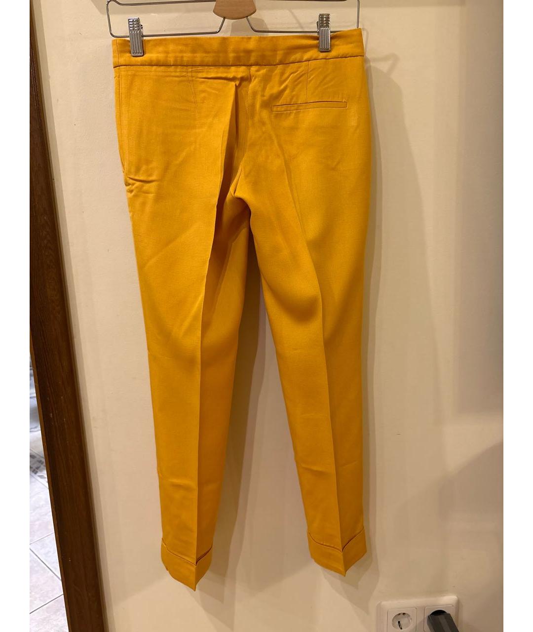 STELLA MCCARTNEY Желтые полиэстеровые бриджи, фото 2