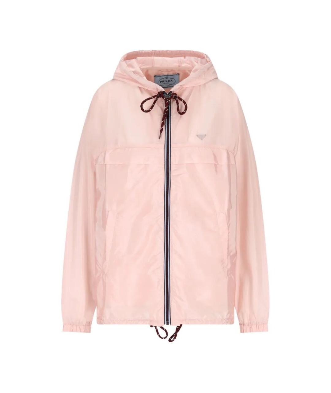 PRADA Розовая полиамидовая куртка, фото 1