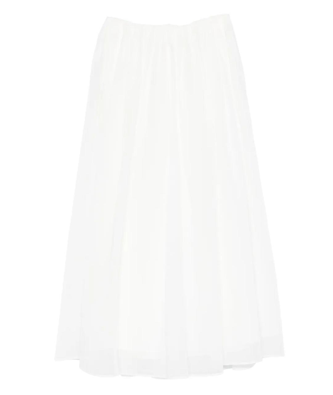 BRUNELLO CUCINELLI Белая хлопковая юбка макси, фото 1