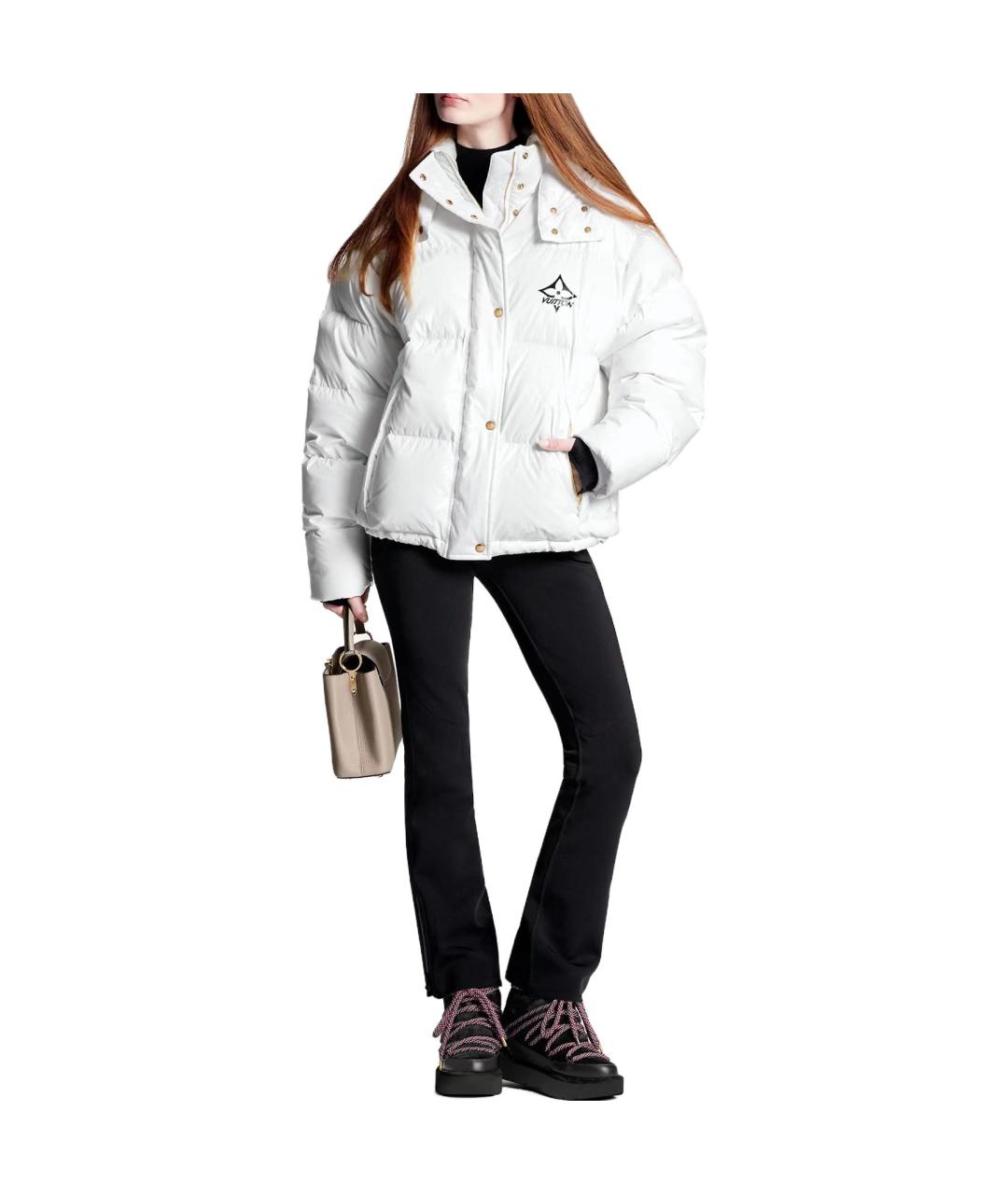 LOUIS VUITTON Белый пуховик, фото 4