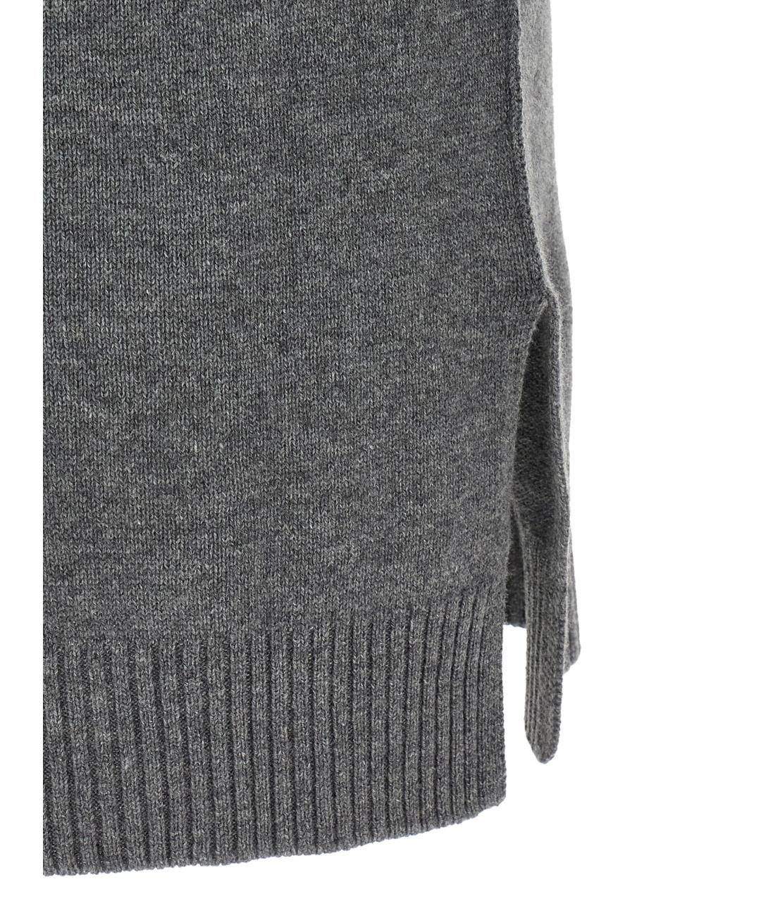 BE YOU Серое кашемировое повседневное платье, фото 4