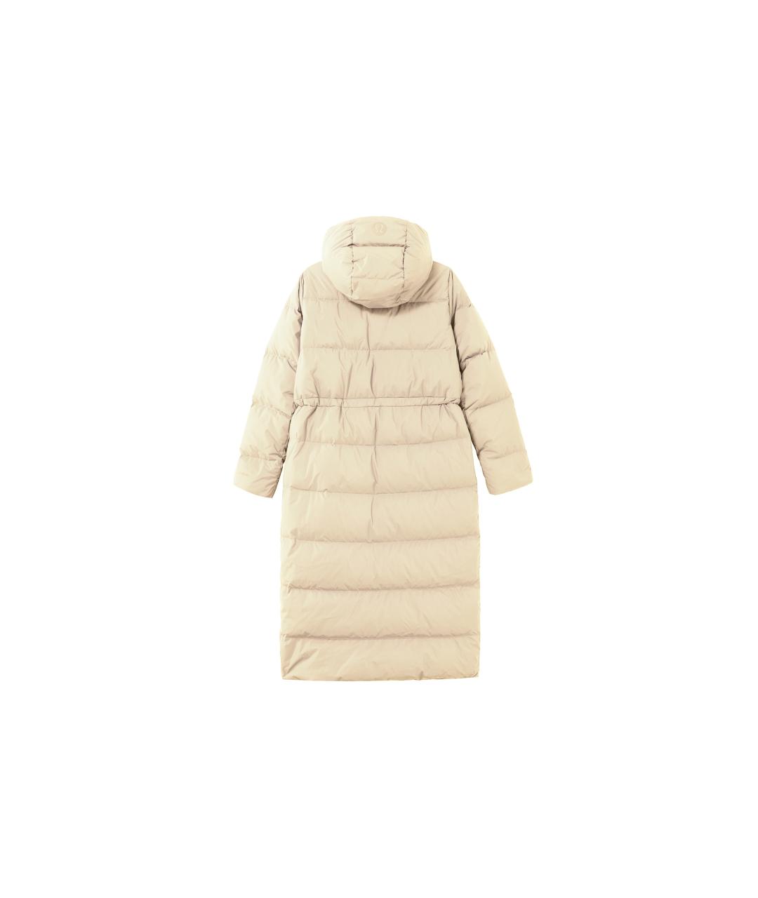 Lululemon Бежевый полиамидовый пуховик, фото 2