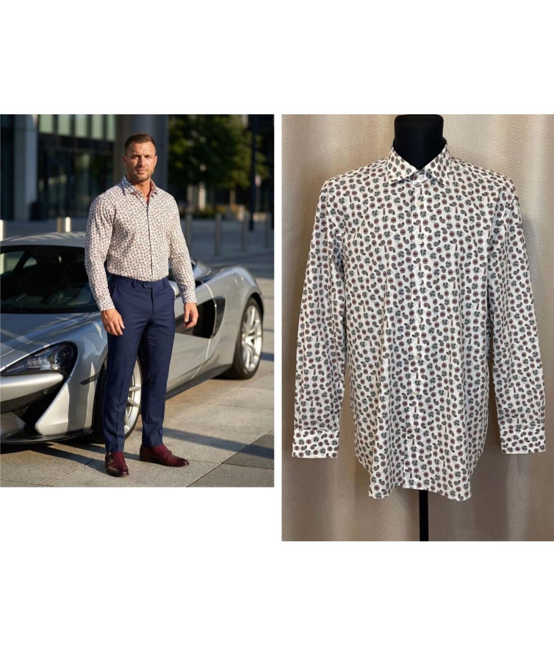 ZILLI Мульти хлопковая кэжуал рубашка, фото 3