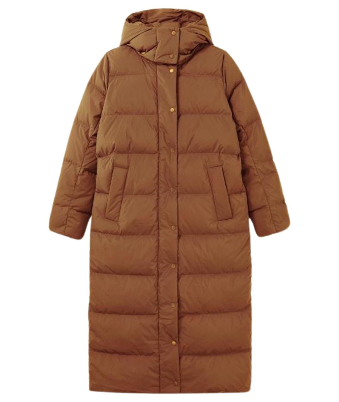Lululemon Коричневый полиамидовый пуховик, фото 1
