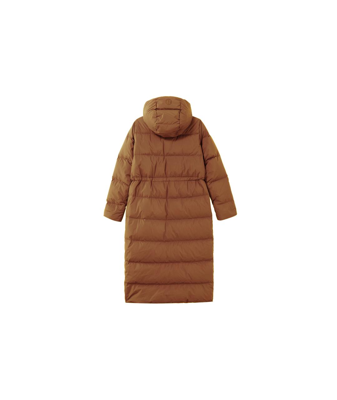 Lululemon Коричневый полиамидовый пуховик, фото 2