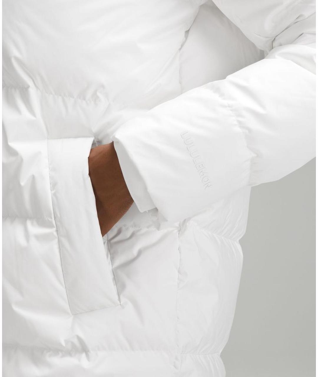 Lululemon Белый полиамидовый пуховик, фото 3
