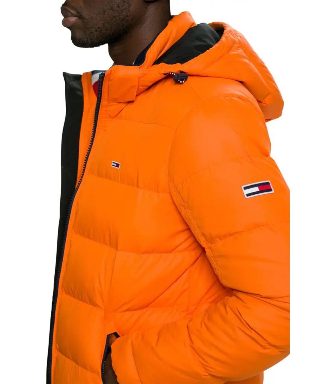 TOMMY HILFIGER Оранжевый полиэстеровый пуховик, фото 2