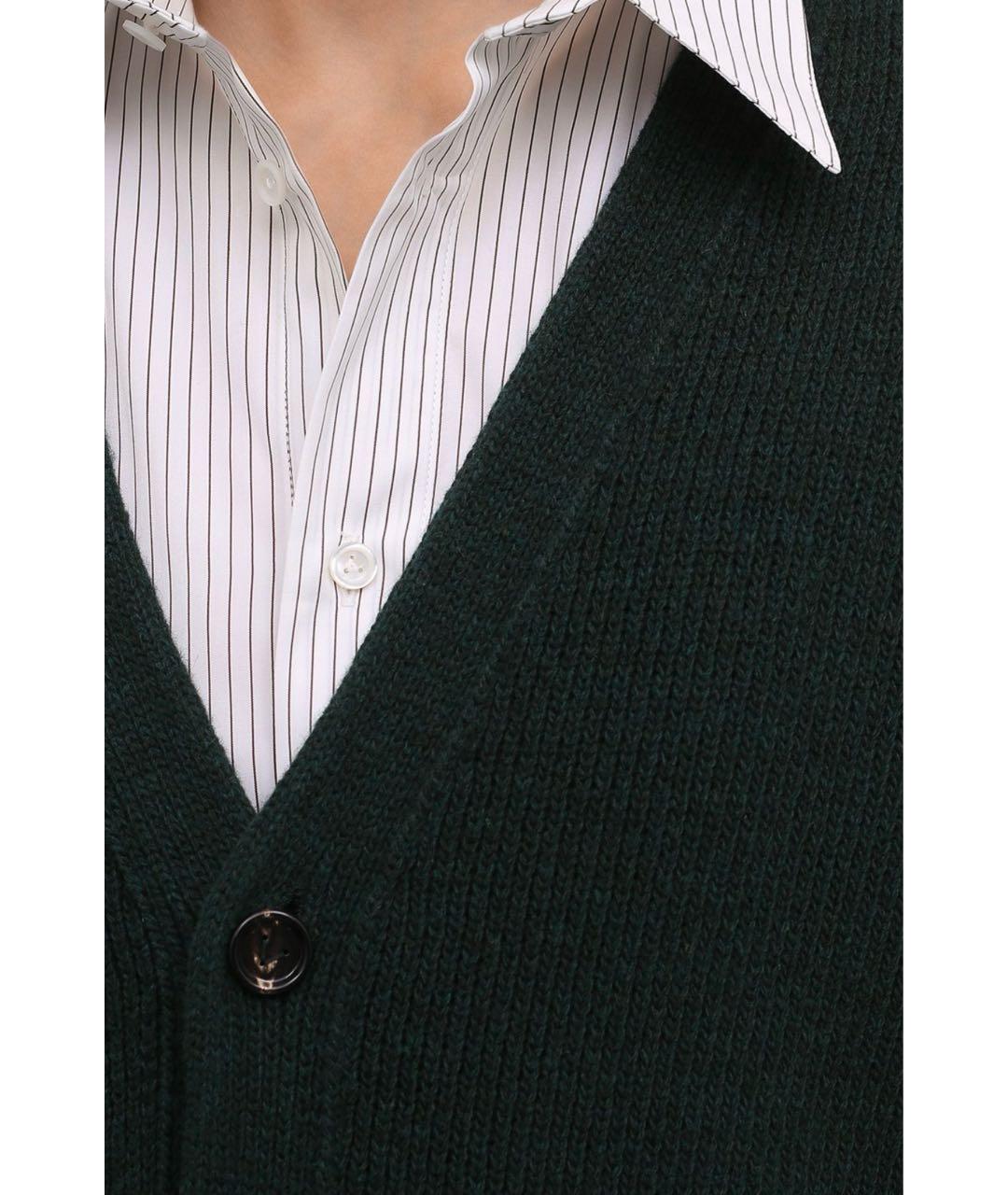 BOTTEGA VENETA Зеленый шерстяной джемпер / свитер, фото 6