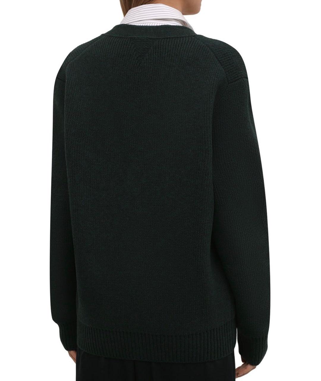 BOTTEGA VENETA Зеленый шерстяной джемпер / свитер, фото 5