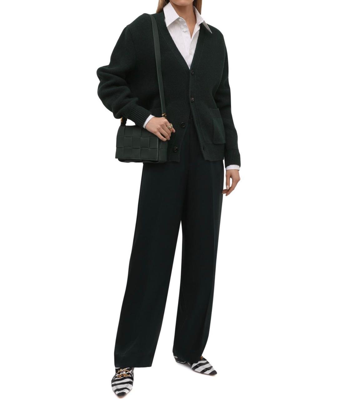 BOTTEGA VENETA Зеленый шерстяной джемпер / свитер, фото 3