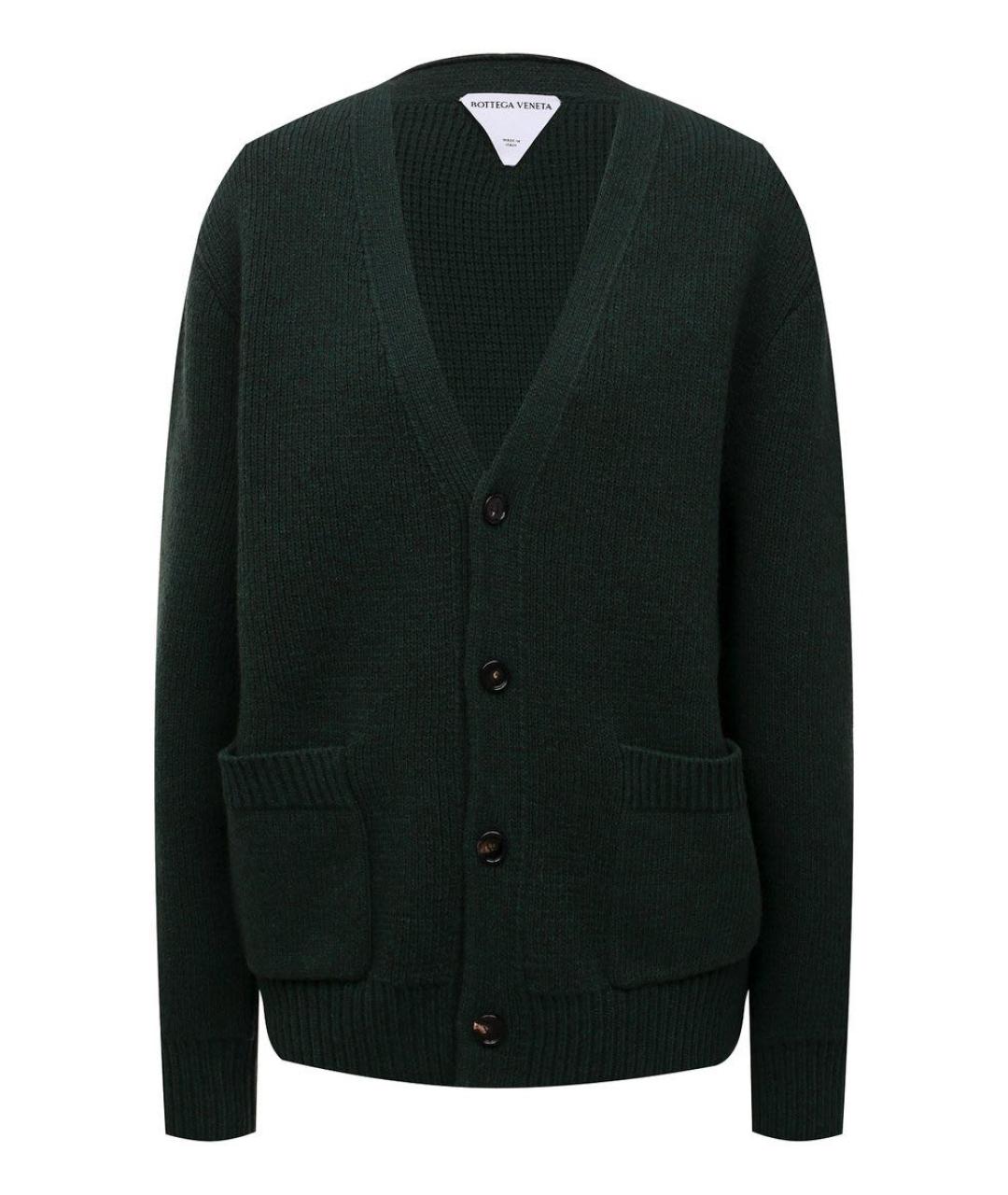 BOTTEGA VENETA Зеленый шерстяной джемпер / свитер, фото 1