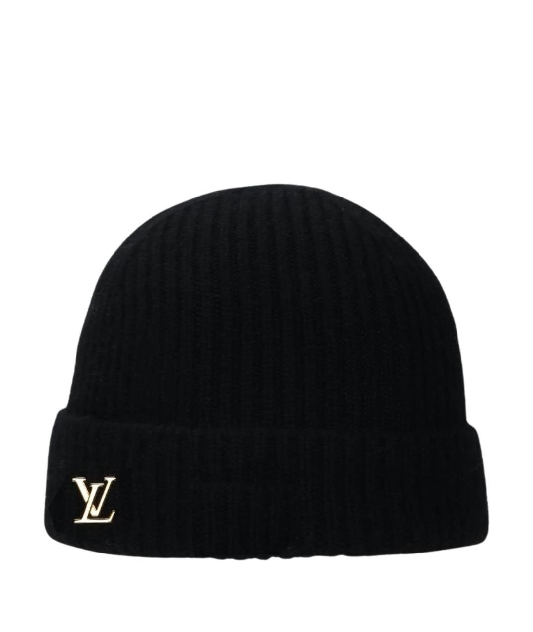 LOUIS VUITTON Черная шапка, фото 1