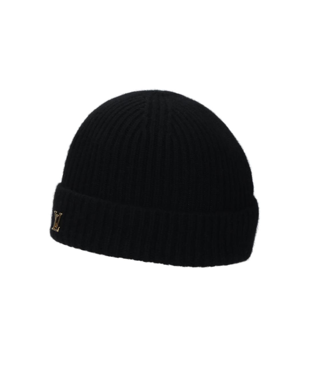 LOUIS VUITTON Черная шапка, фото 2