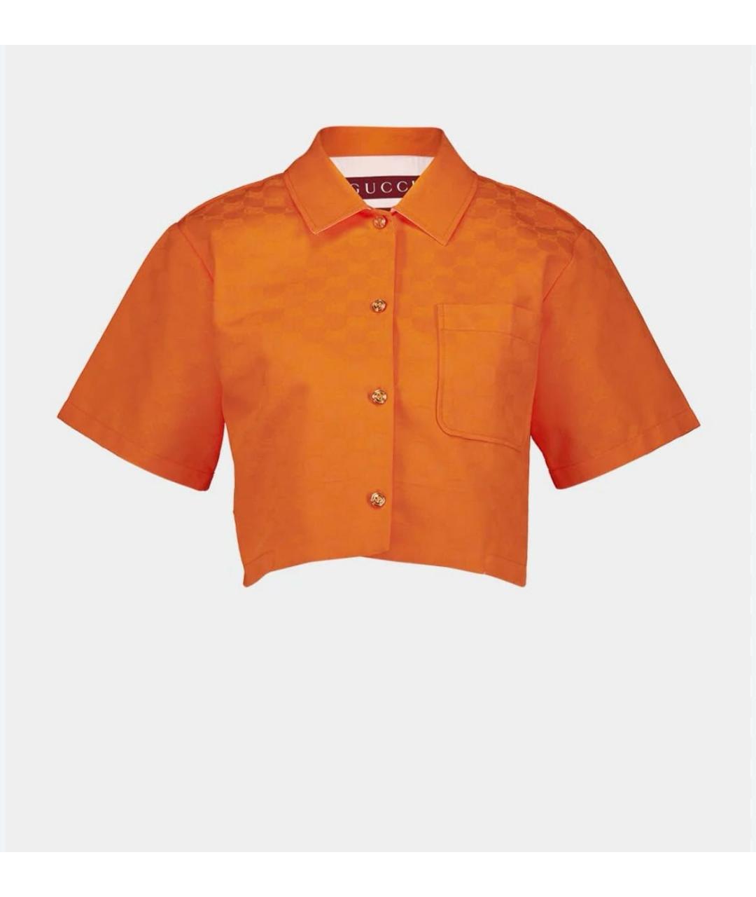 GUCCI Оранжевый полиэстеровый костюм с брюками, фото 8