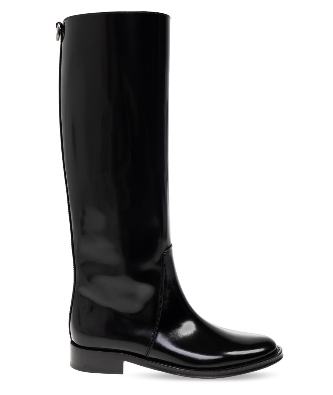 SAINT LAURENT Черные кожаные сапоги, фото 7