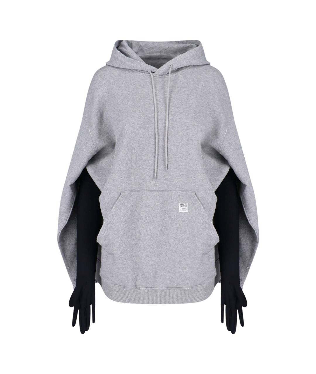 MM6 MAISON MARGIELA Серое хлопковое платье, фото 3