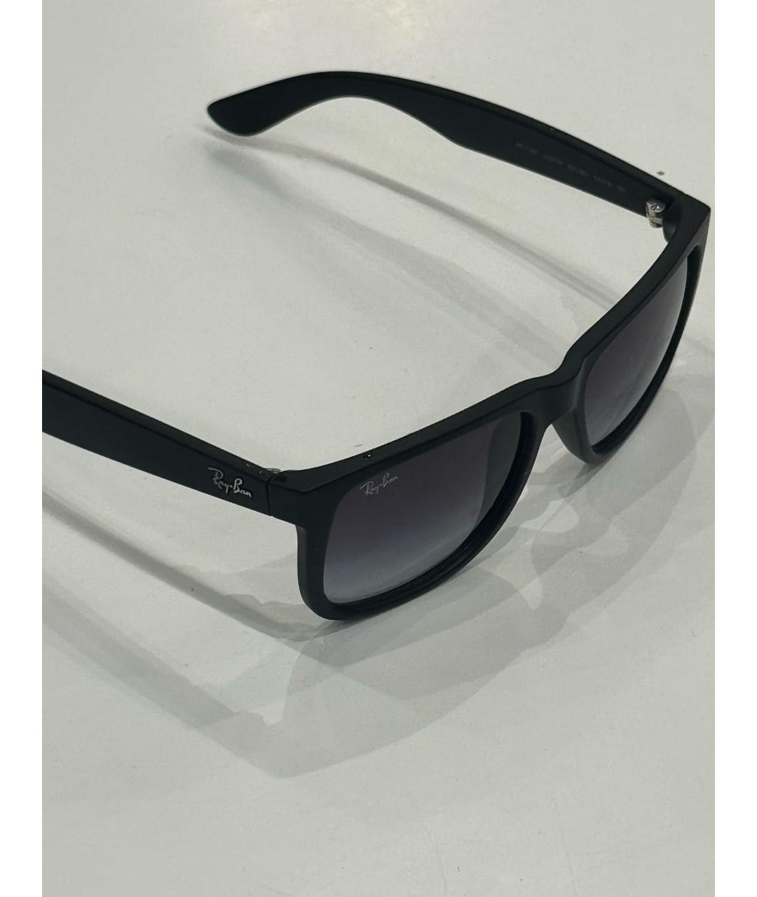 RAY BAN Черные пластиковые солнцезащитные очки, фото 2