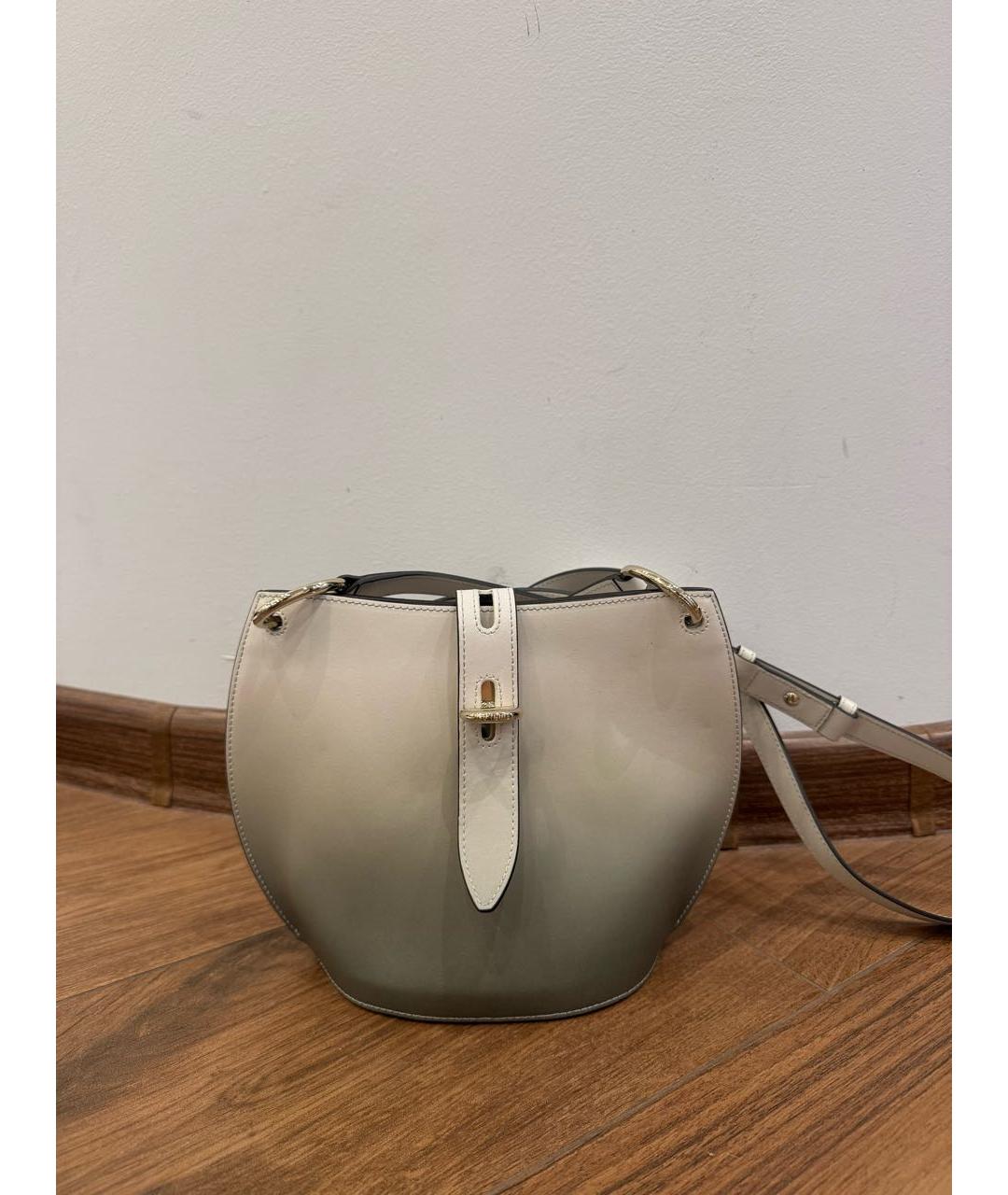 FURLA Бежевая кожаная сумка через плечо, фото 2