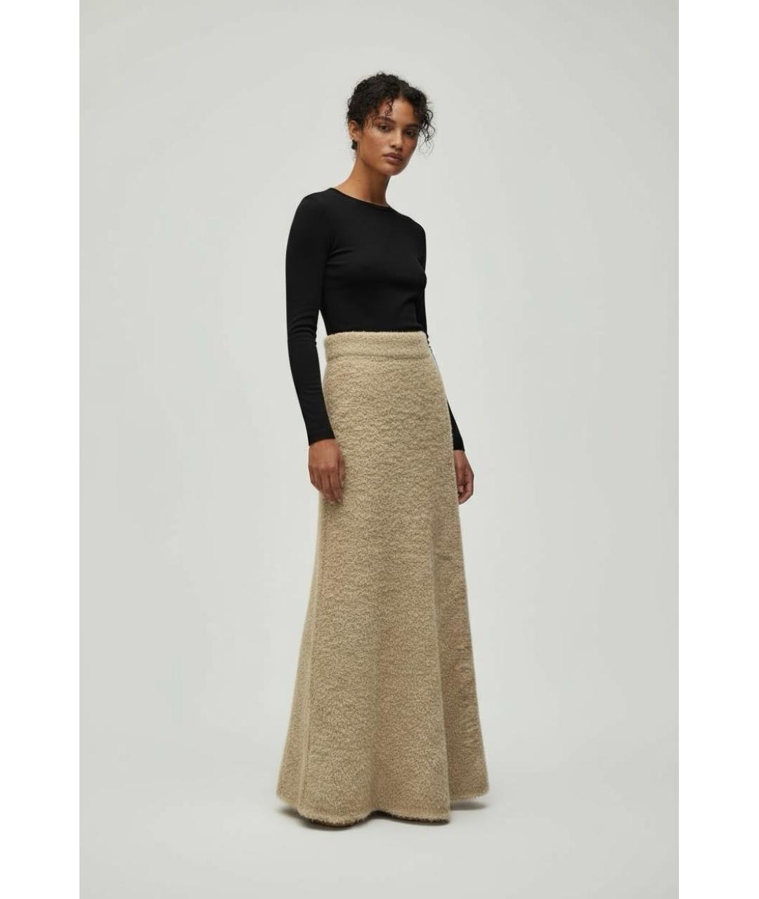 BY MALENE BIRGER Бежевая юбка макси, фото 2