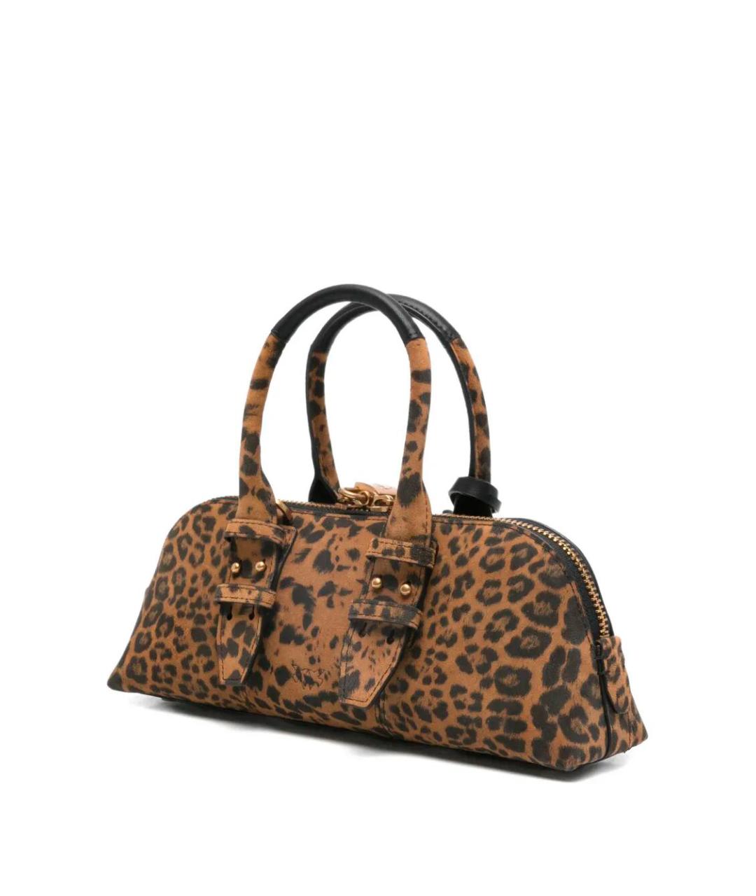 PINKO Коричневая сумка с короткими ручками, фото 2