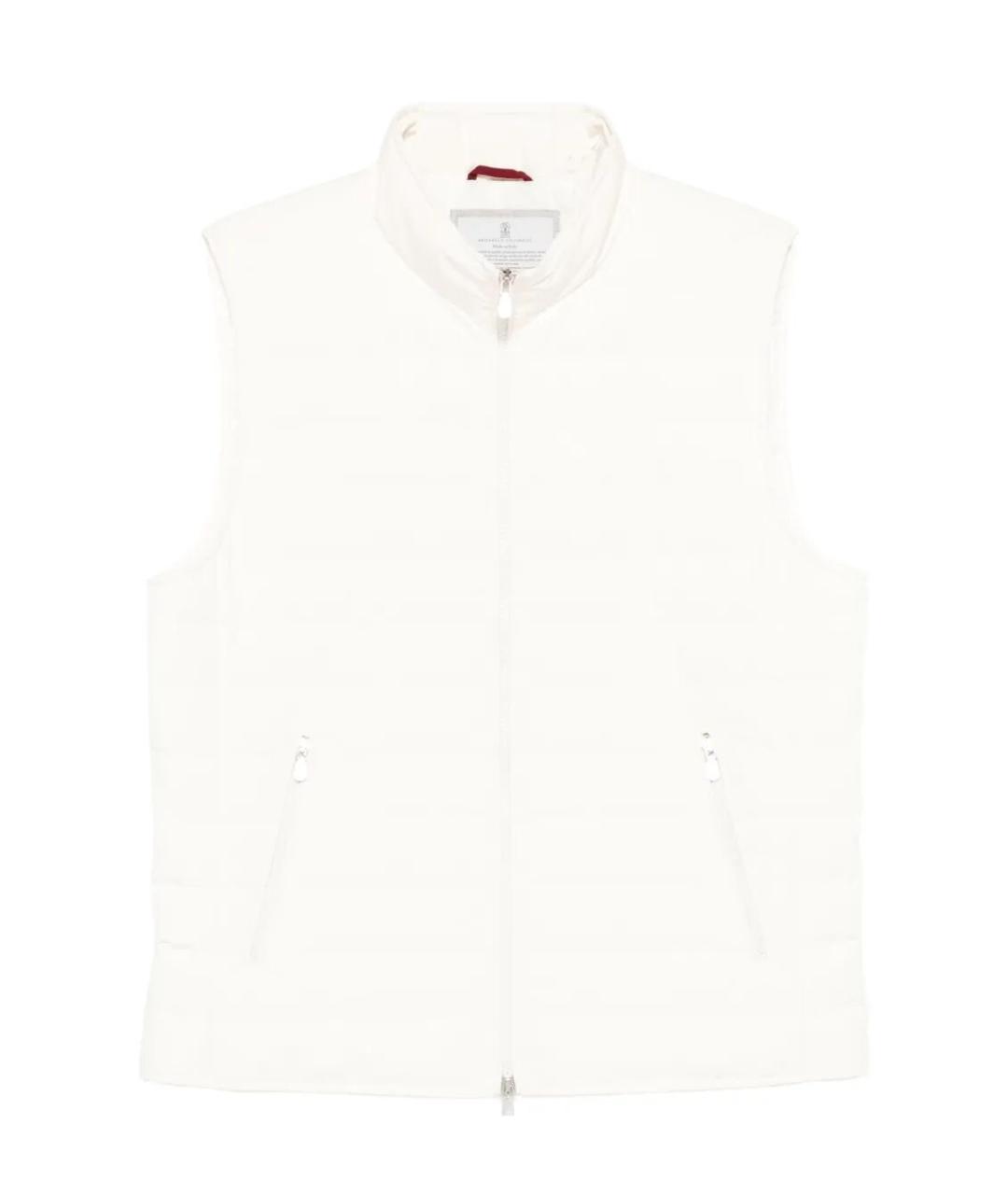 BRUNELLO CUCINELLI Белый полиэстеровый жилет, фото 1