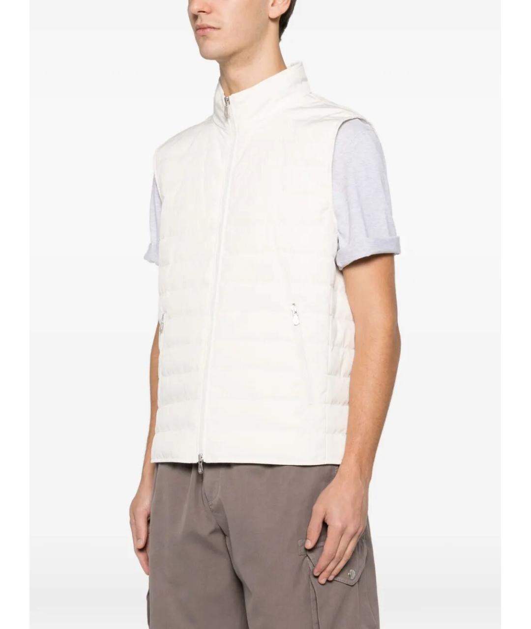 BRUNELLO CUCINELLI Белый полиэстеровый жилет, фото 3