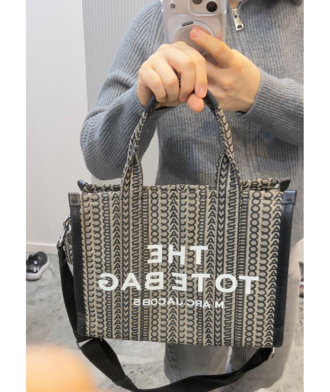 MARC JACOBS Коричневая тканевая сумка тоут, фото 3