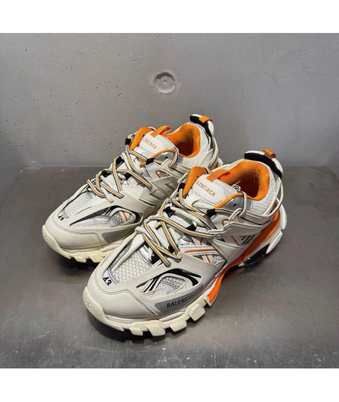 BALENCIAGA Белые текстильные низкие кроссовки / кеды, фото 2