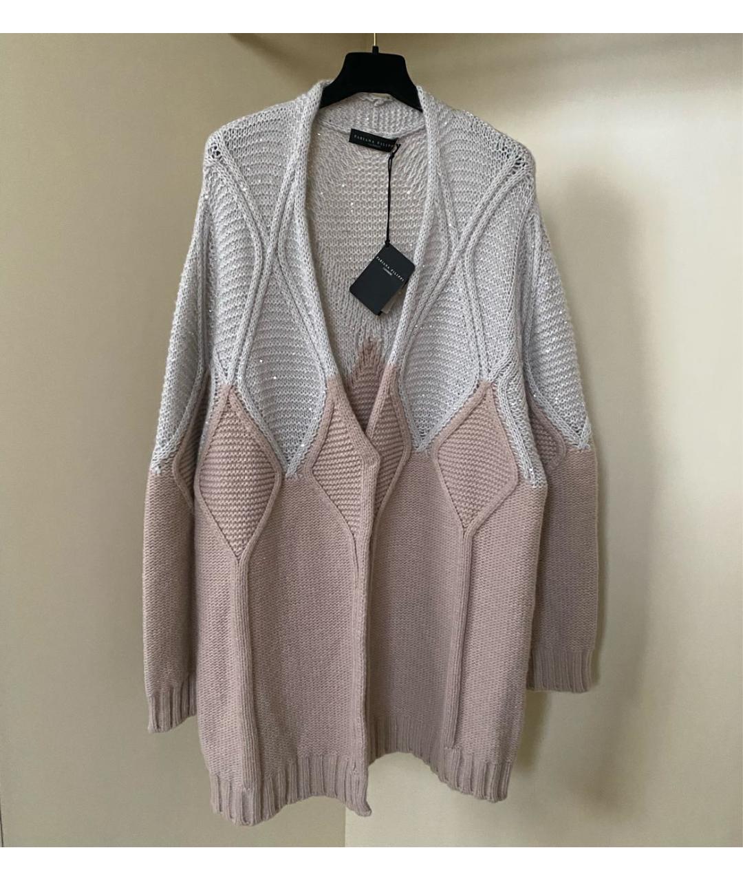 FABIANA FILIPPI Розовый шерстяной кардиган, фото 2