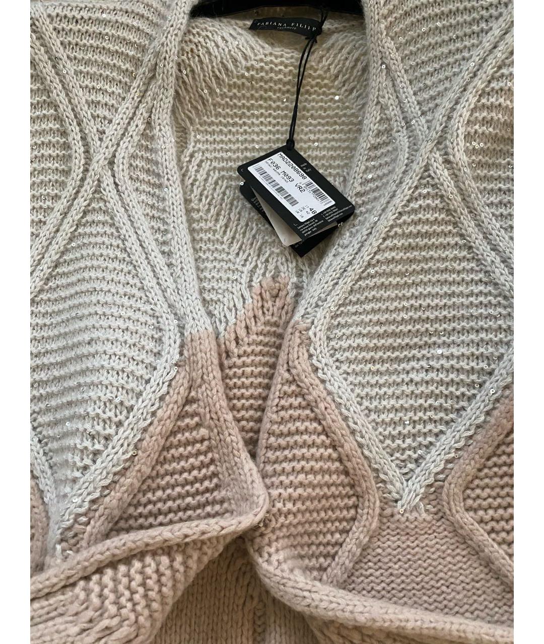 FABIANA FILIPPI Розовый шерстяной кардиган, фото 6