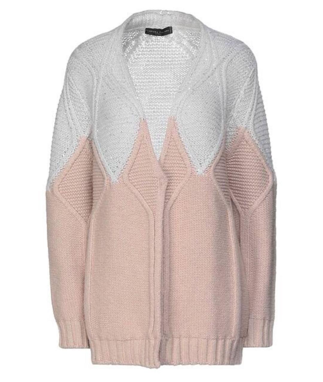 FABIANA FILIPPI Розовый шерстяной кардиган, фото 1