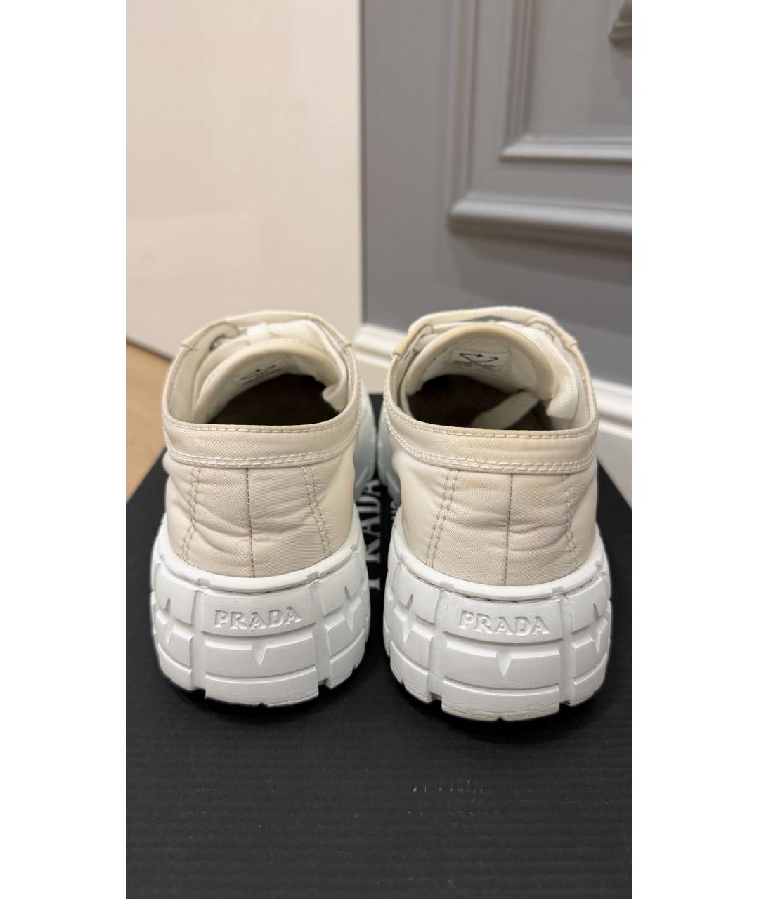 PRADA Белые кеды, фото 4