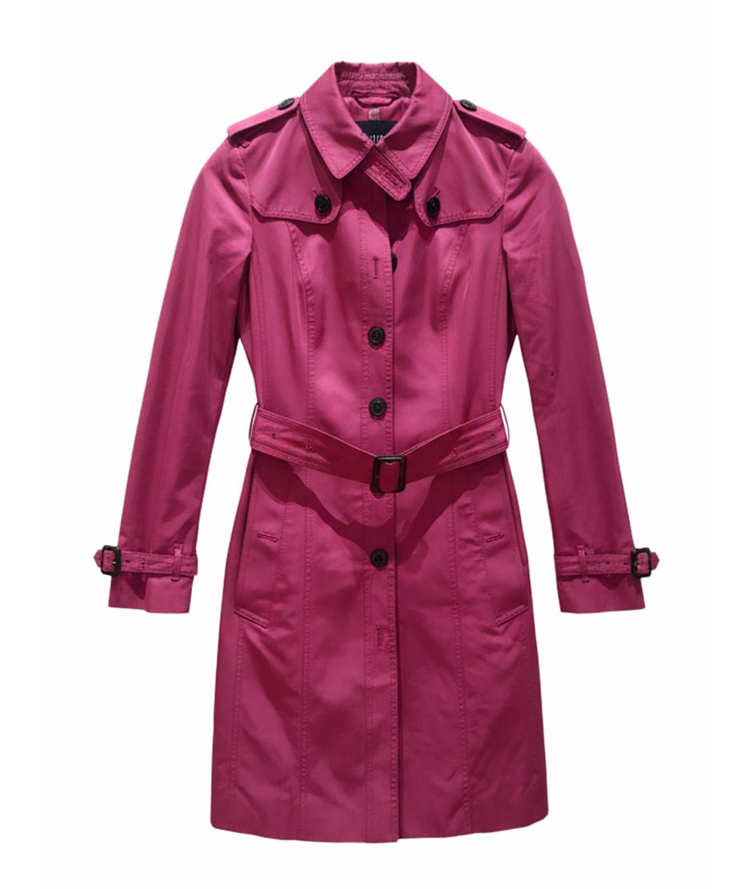 BURBERRY Фуксия полиэстеровое пальто, фото 1