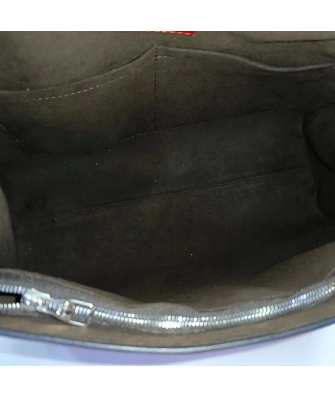 LOUIS VUITTON Красная кожаная сумка через плечо, фото 5