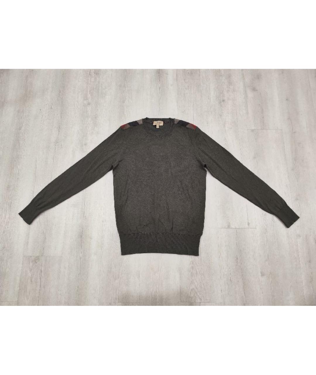 BURBERRY Зеленый кашемировый джемпер / свитер, фото 5